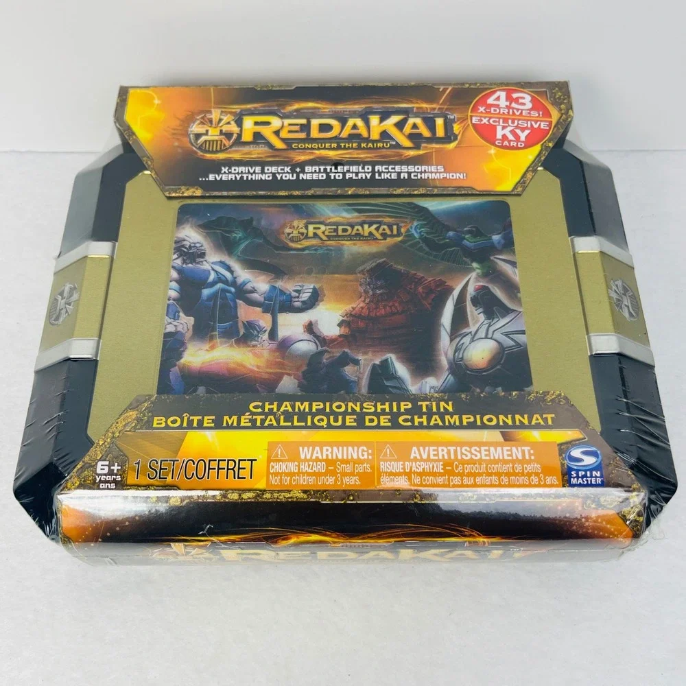 Redakai Conquer the Kairu Championship Tin Spin Master 2011 Sealed 43 X-Drives
